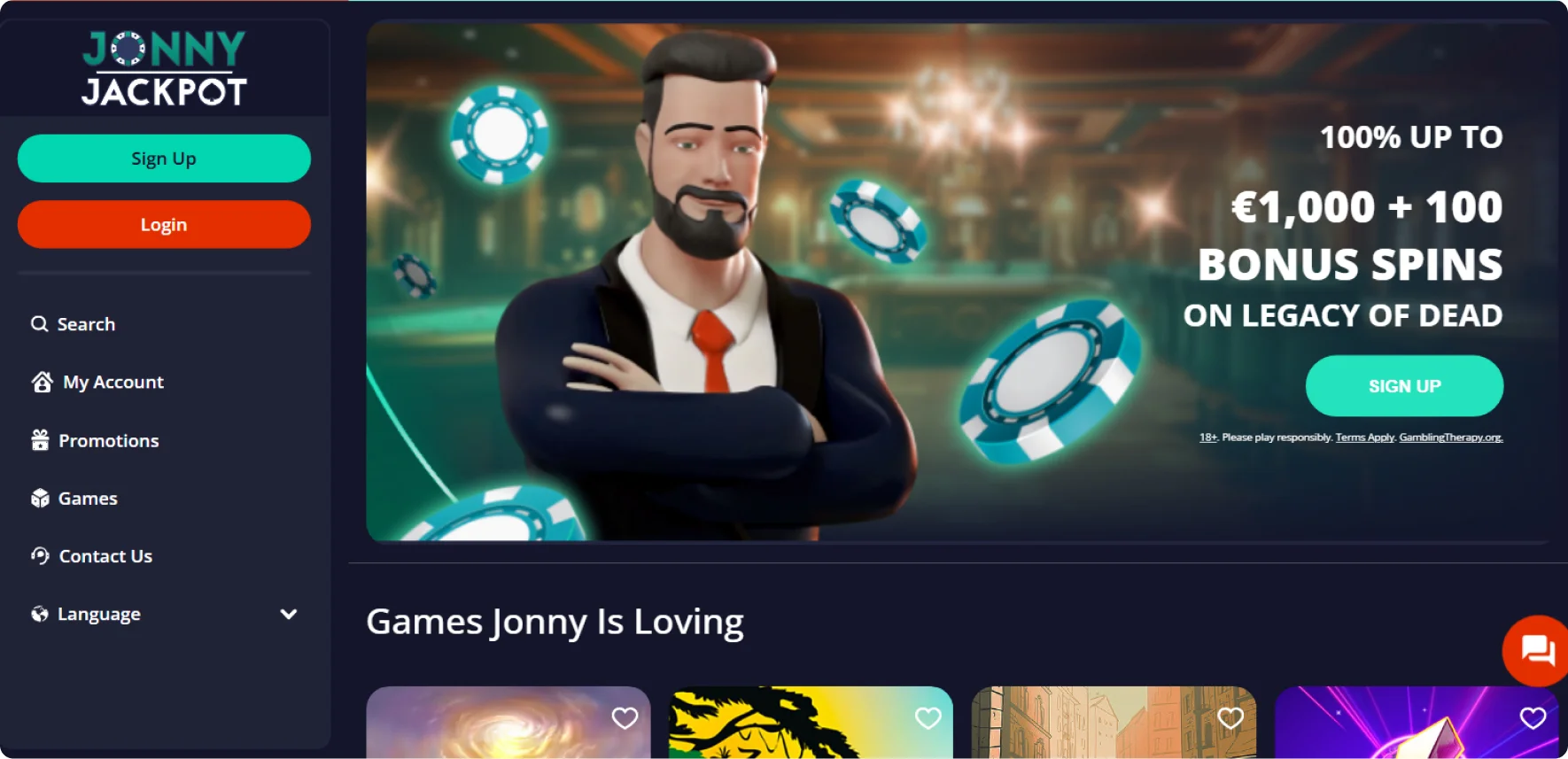 Jonny Jackpot casino
