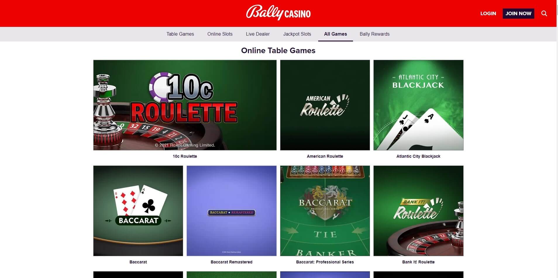 bally casino games