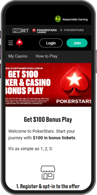 PokerStars Online Casino Review, NJ, 2024