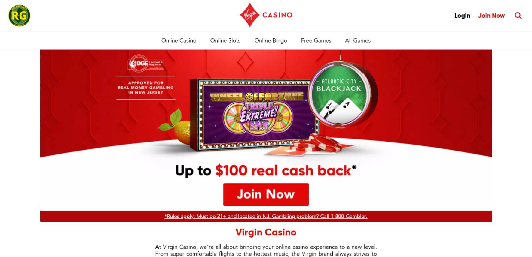 virgin casino main image