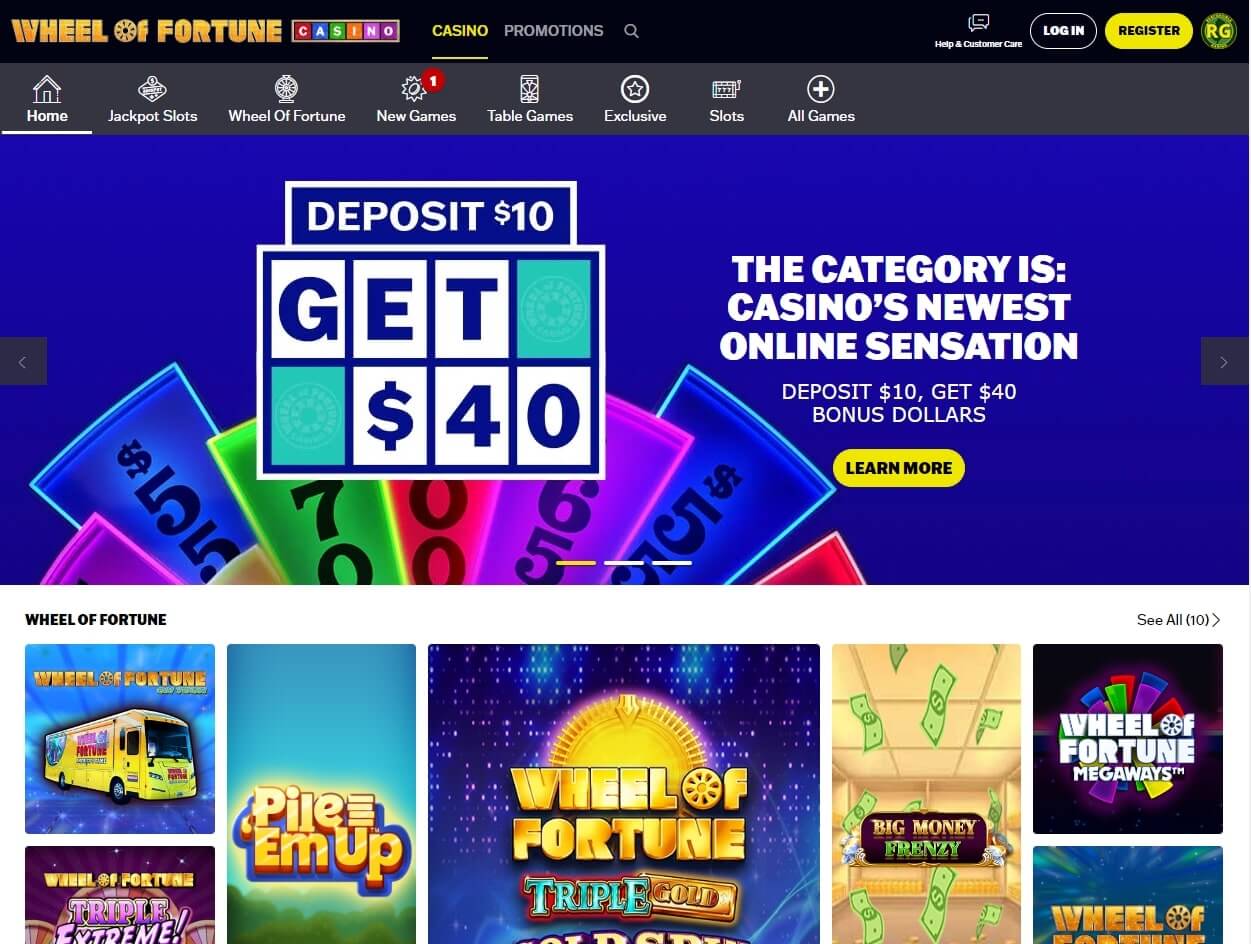 wheel of fortune casino games