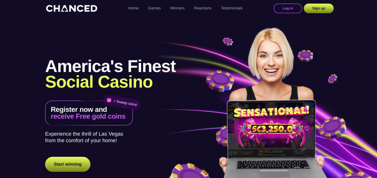 chanced social casino image