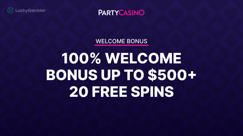 Image of Party Casino Android App Welcome Bonus