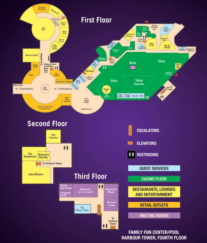 harrahs resort floor plan