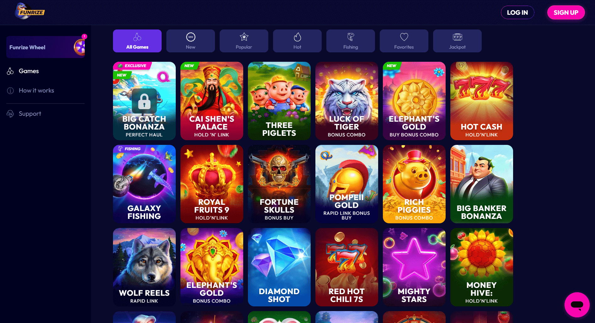 funrize casino games