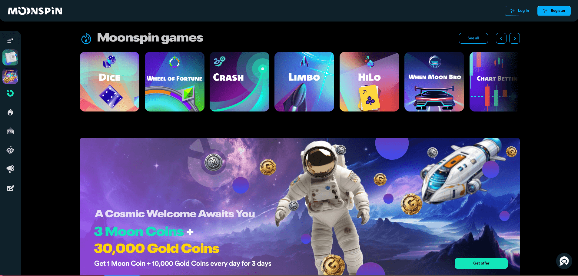 moonspin social casino image