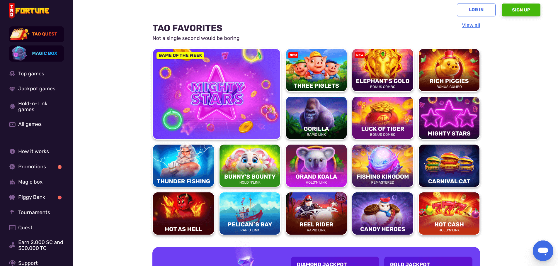 TaoFortune social casino games image