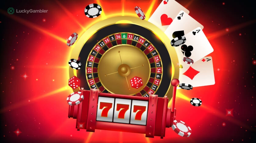 Image depicting easy casino games for beginners, featuring games like slots, blackjack, and roulette with a focus on simplicity and higher winning chances
