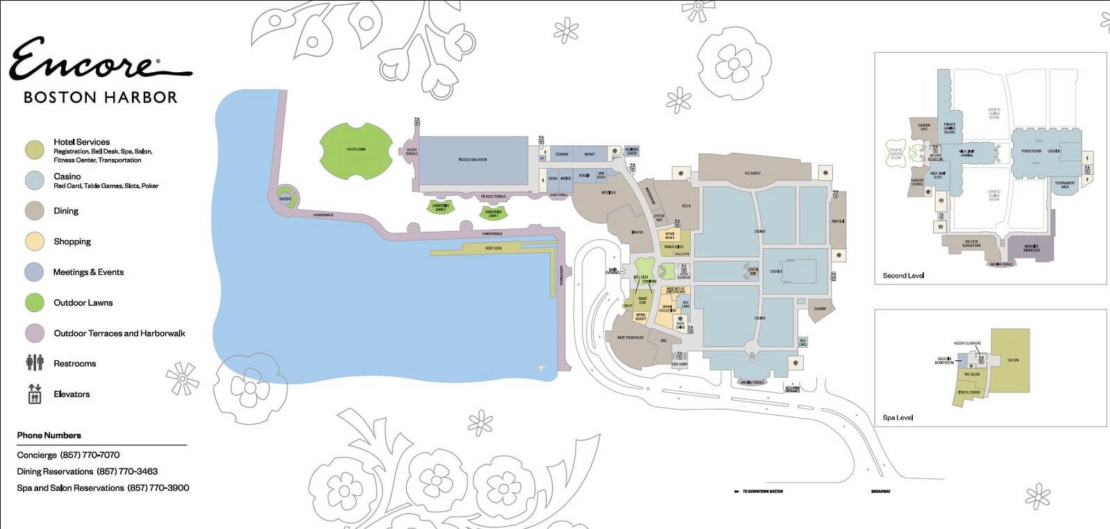 encore casino map