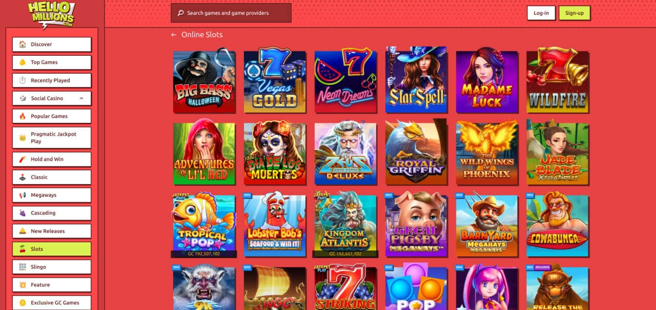 hello millions slots image