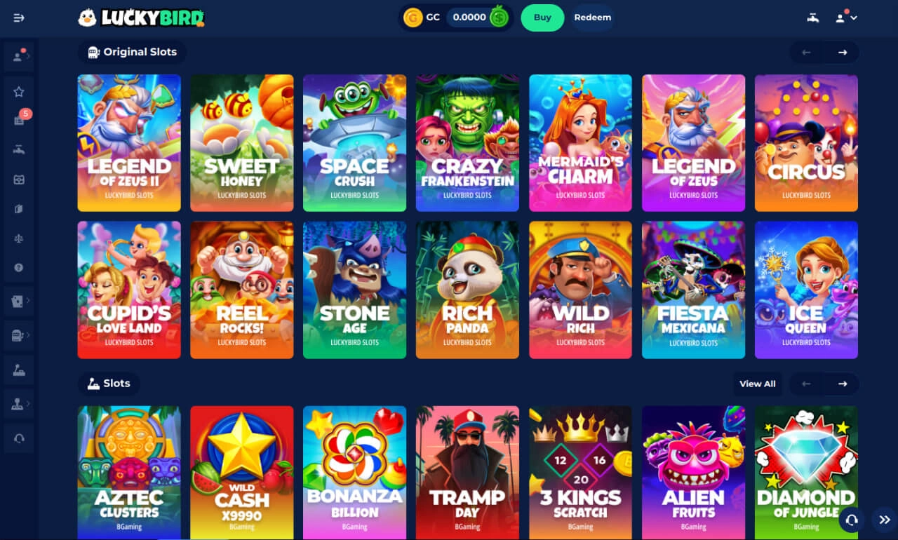luckybird social casino games image