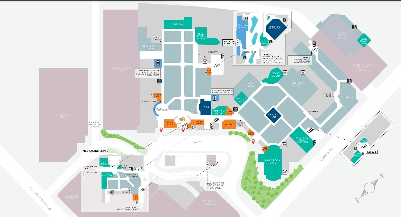 seminole casino map new