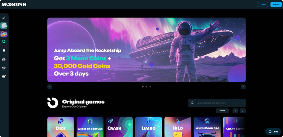 moonspin social casino image
