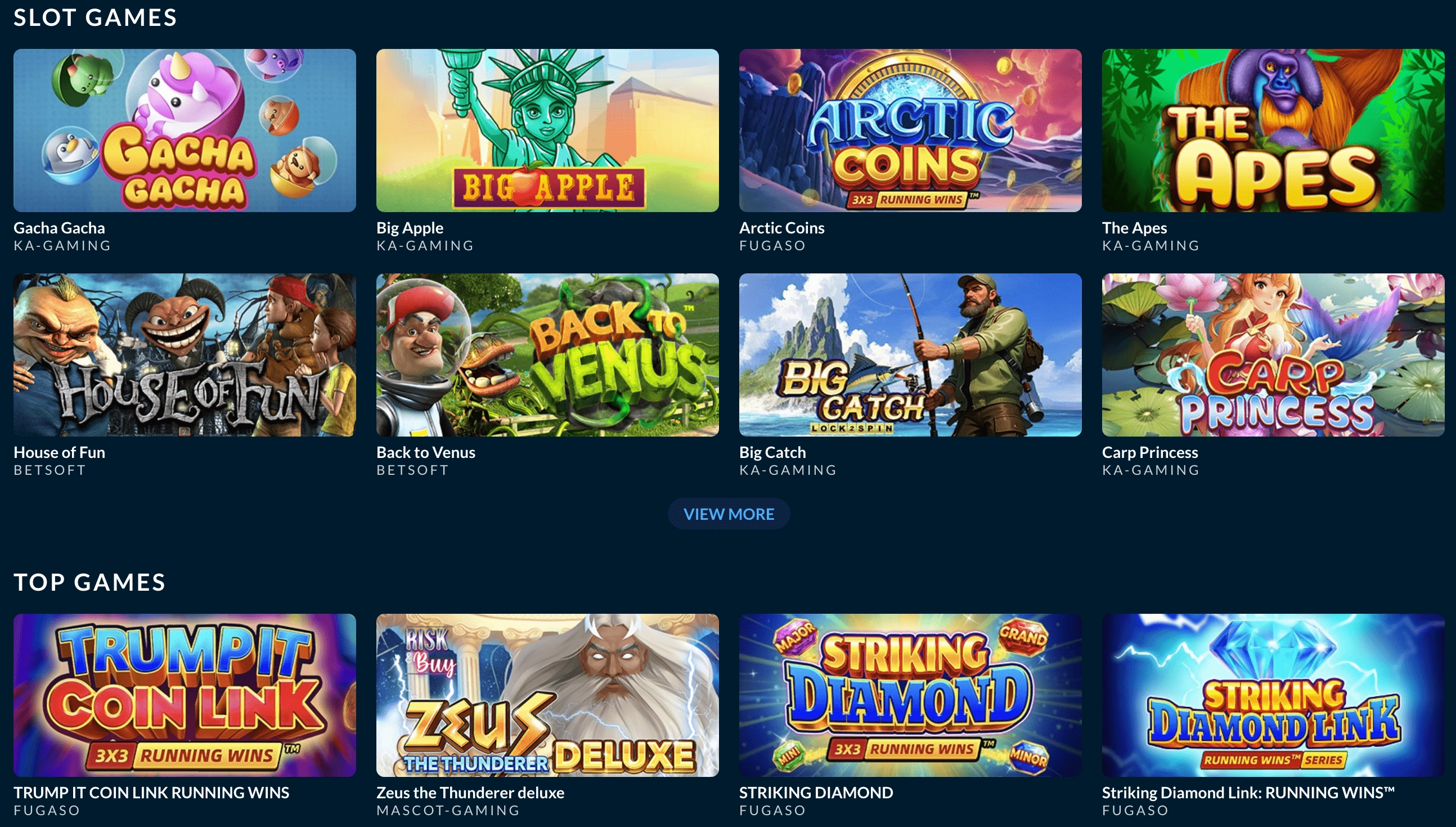 Punt casino games