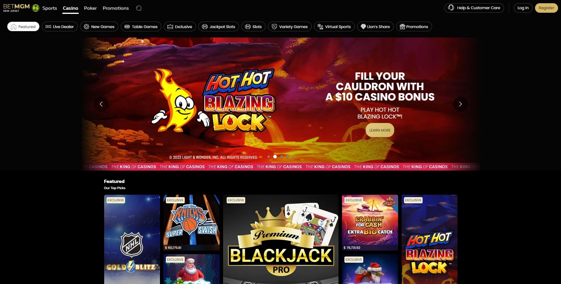 betmgm games image
