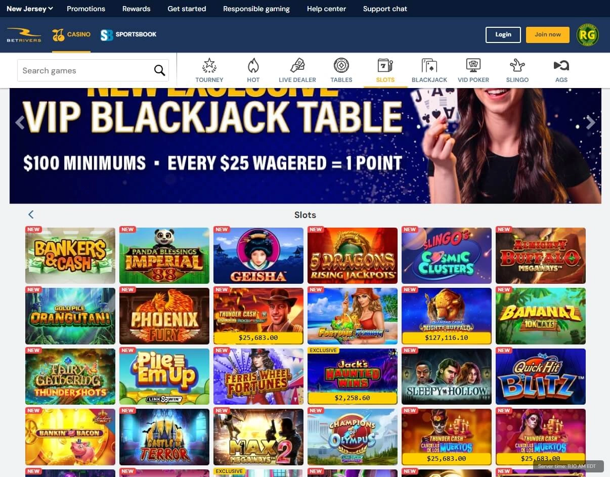 betrivers slots