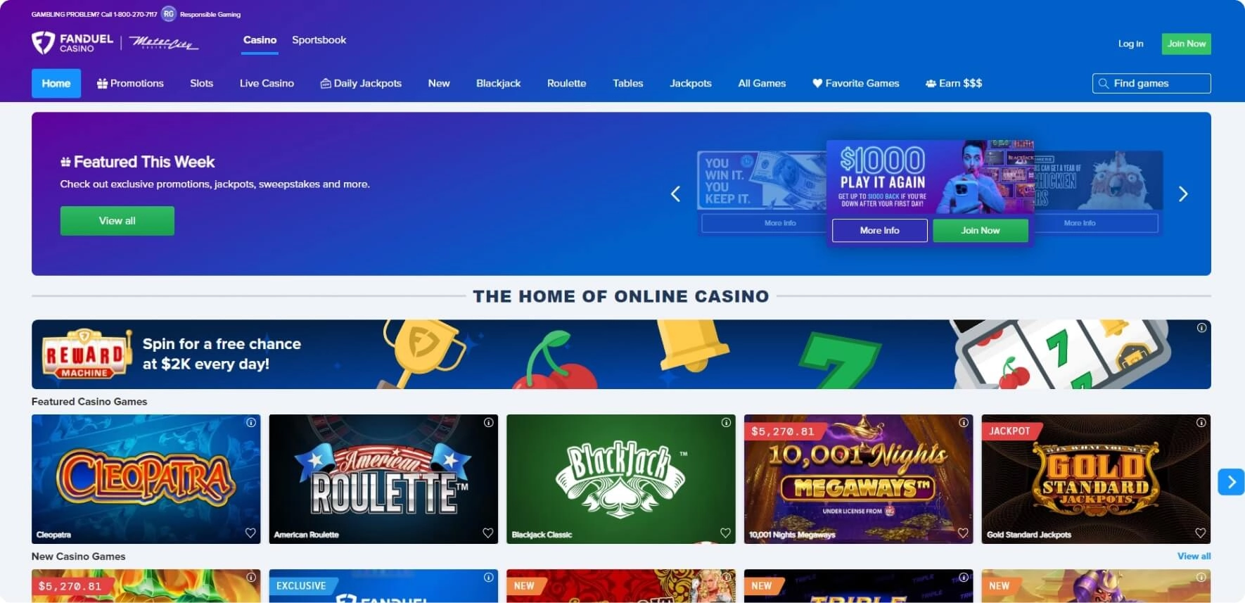 fanduel casino main image