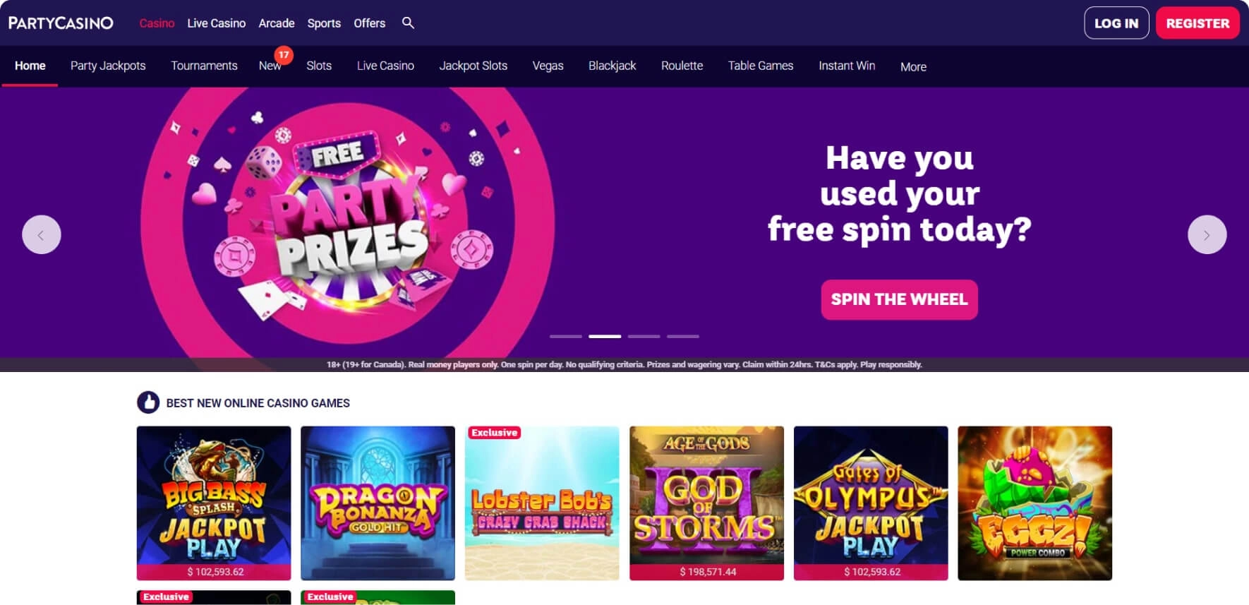 partycasino main image