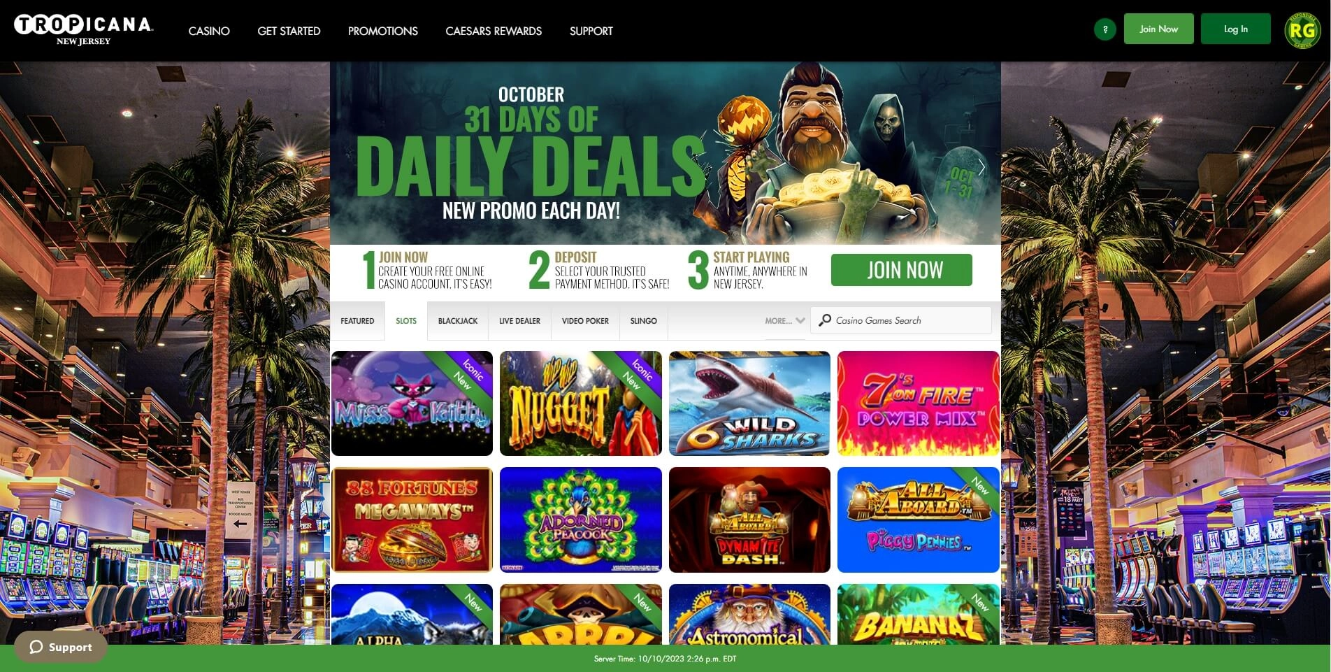 tropicanocasino slots