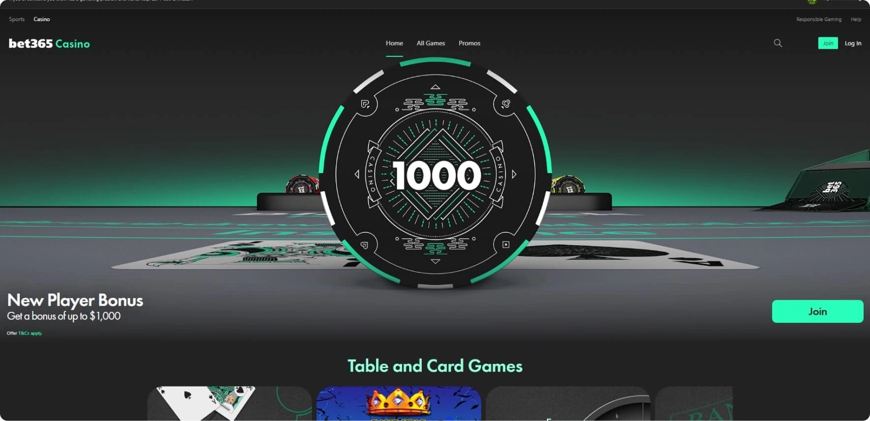 bet365 casino main image