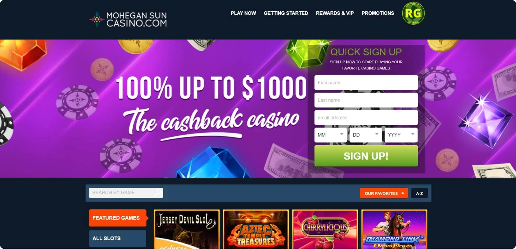 mohegan casino main image