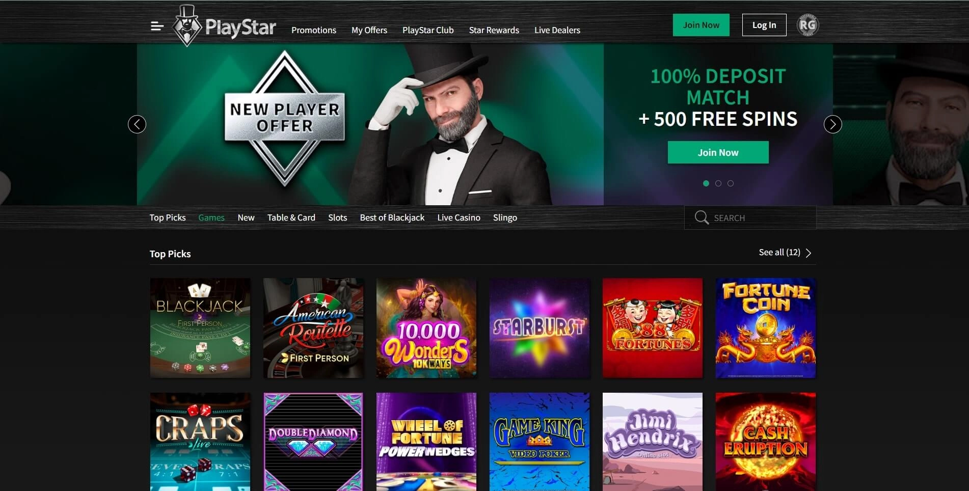 playstar casino all games