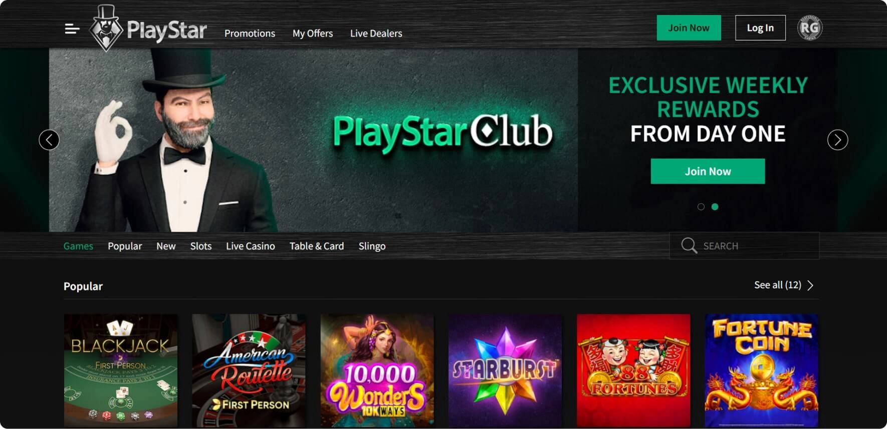 playstar casino main image