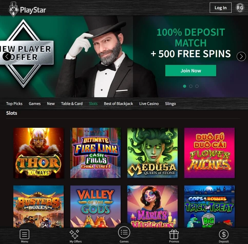 playstar slots games