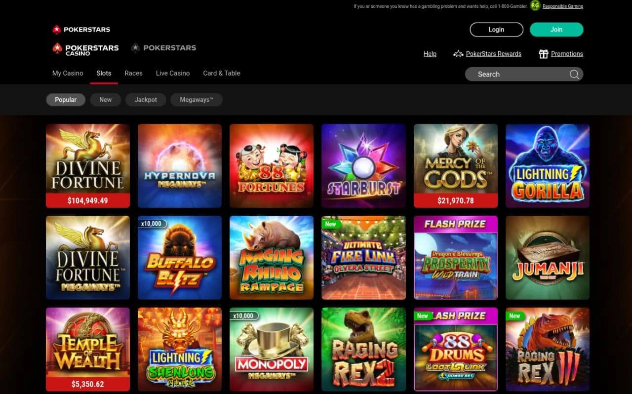 pokerstars nj slots image